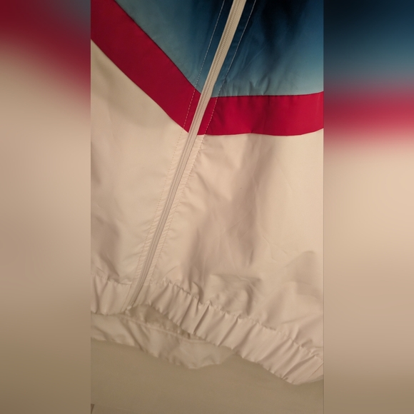 Fila Sports Windbreaker Jacket Retro 90's Y2K Style Colorful Hoodie Full Zip XL - Picture 7 of 14